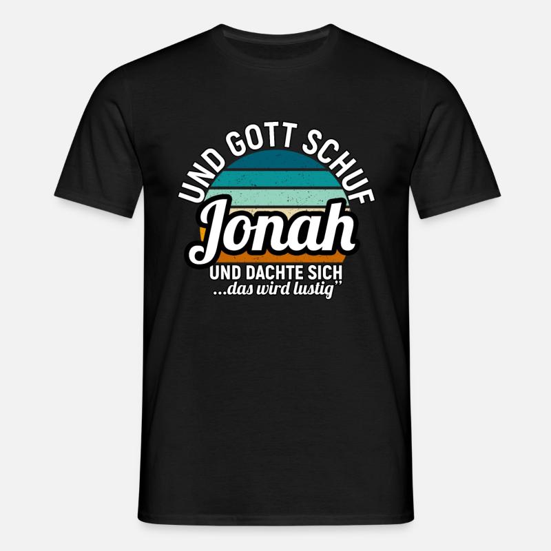 Jonah - Männer T-Shirt - Schwarz