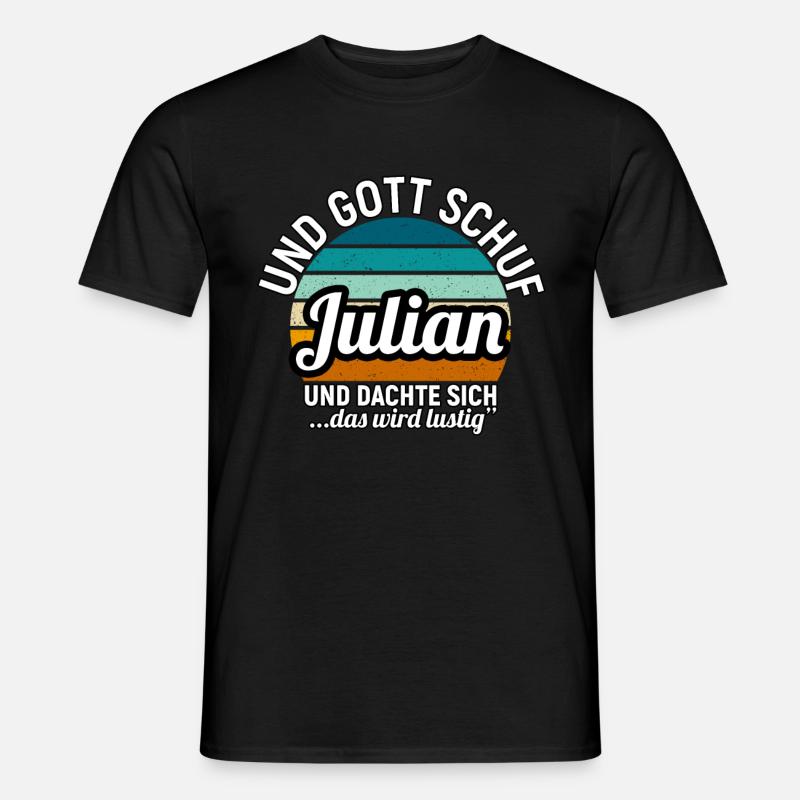Julian - Männer T-Shirt - Schwarz