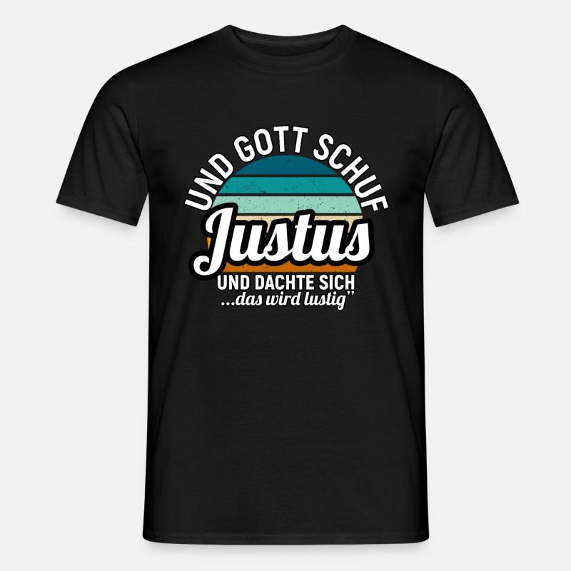 Justus - Männer T-Shirt - Schwarz