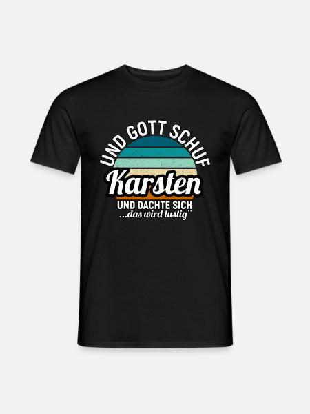Karsten - Männer T-Shirt - Schwarz