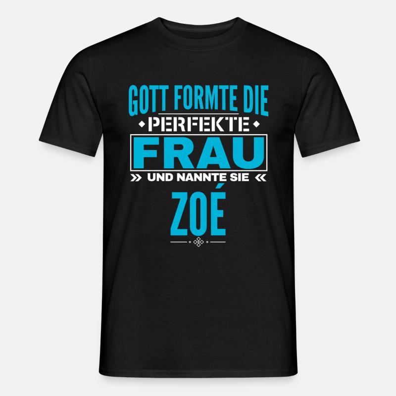 Zoé Name Design - Männer T-Shirt - Schwarz