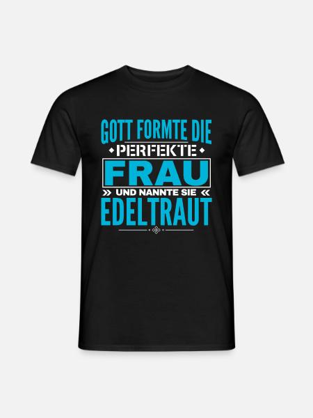 Edeltraut Name Design - T-shirt homme - noir