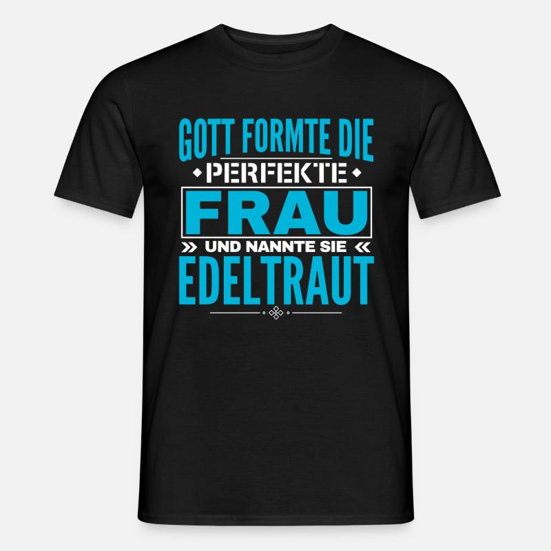 Edeltraut Name Design - Men’s T-shirt - black