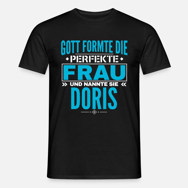 Doris Name Design - Männer T-Shirt - Schwarz