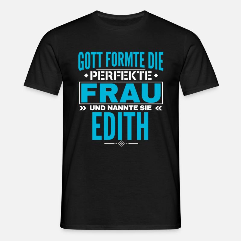 Conception du nom d’Edith - T-shirt Homme - noir