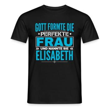 Elisabeth Nom Design - T-shirt homme - noir - Devant - AI Model Male 178 light (178cm)