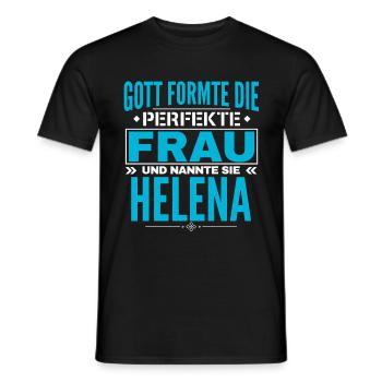 Helena Name Design - Men's T-Shirt - black - Front - AI Model Male 178 light (178cm)