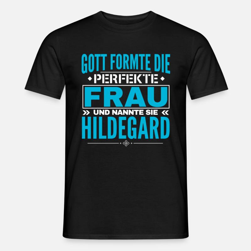 Hildegard Name Design - Männer T-Shirt - Schwarz