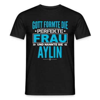 Conception du nom d’Ilona - T-shirt homme - noir - Devant - AI Model Male 178 light (178cm)
