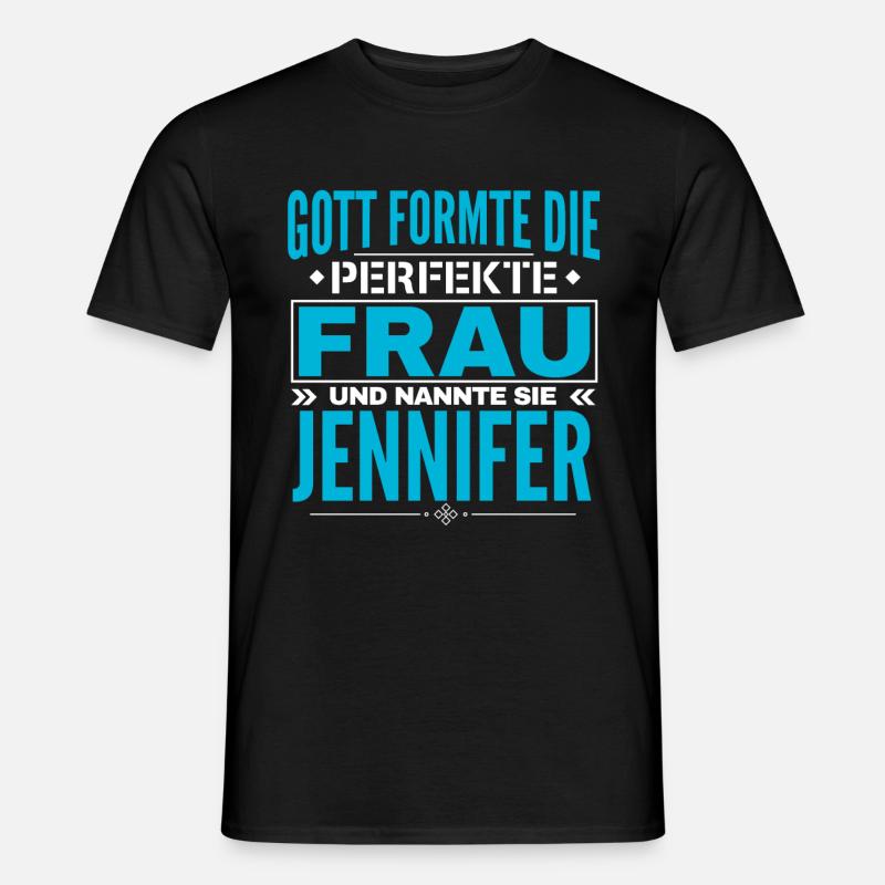 Jennifer Name Design - Männer T-Shirt - Schwarz