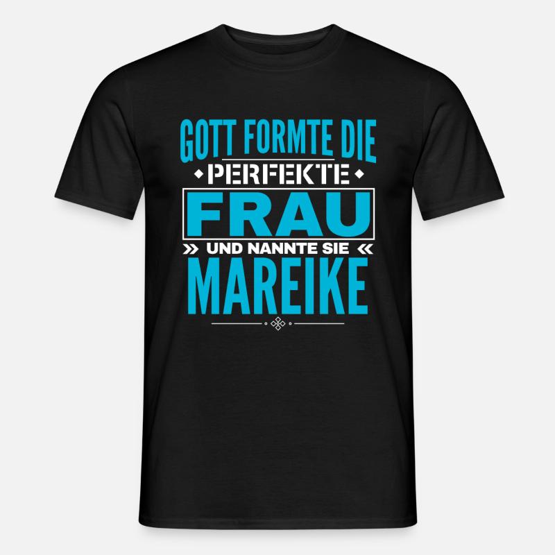Mareike Name Design - Männer T-Shirt - Schwarz