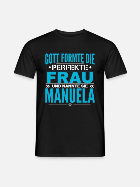 Manuela Name Design - Men's T-Shirt - black