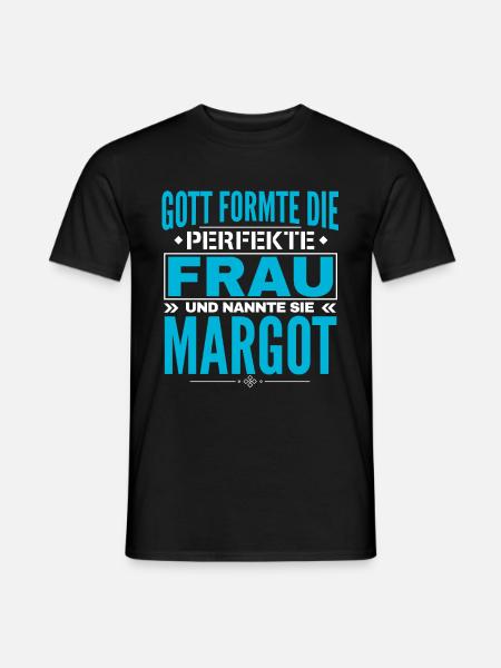 Conception du nom Margot - T-shirt homme - noir