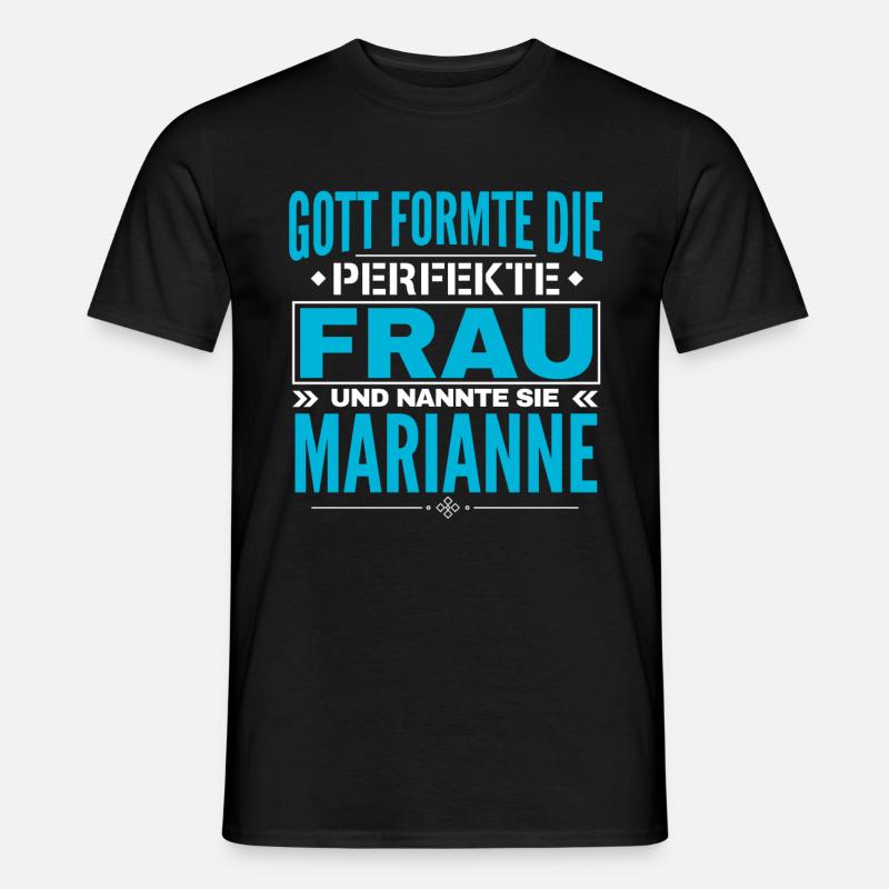 Marianne Name Design - Männer T-Shirt - Schwarz