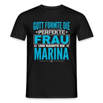 Conception du nom de la marina - T-shirt homme - noir - Devant - AI Model Male 178 light (178cm)