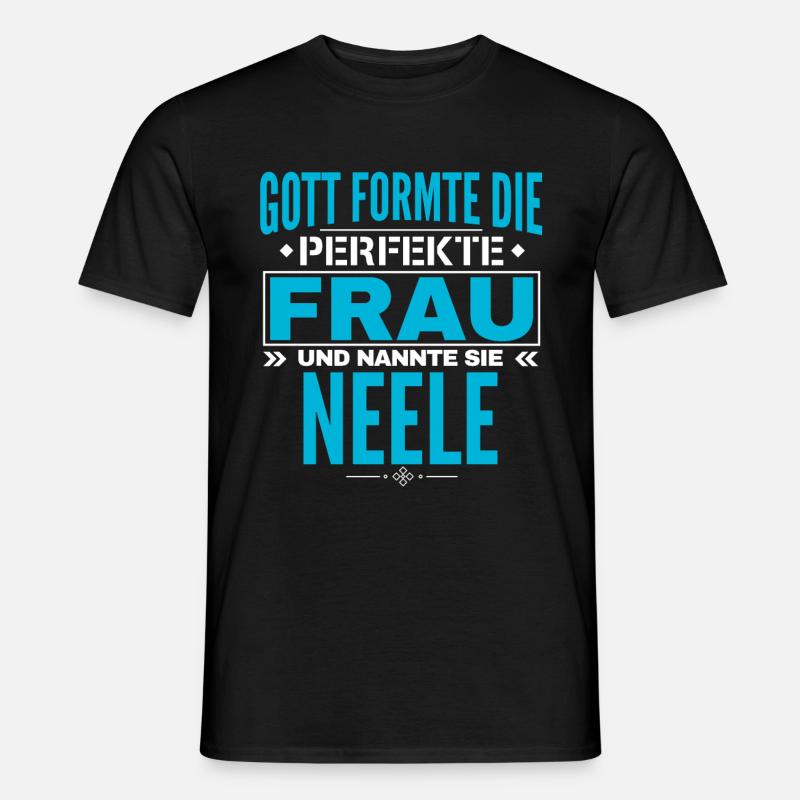 Neele Name Design - Männer T-Shirt - Schwarz