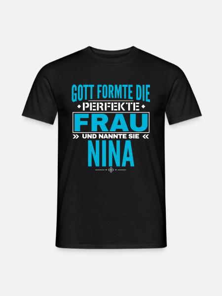 Nina Name Design - Men's T-Shirt - black