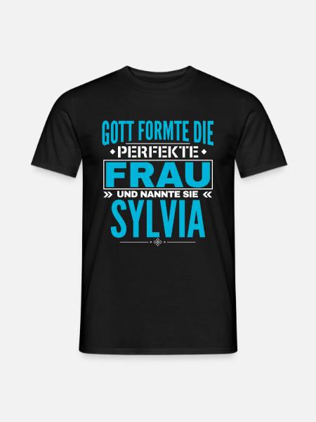 Sylvia Name Design - Men's T-Shirt - black