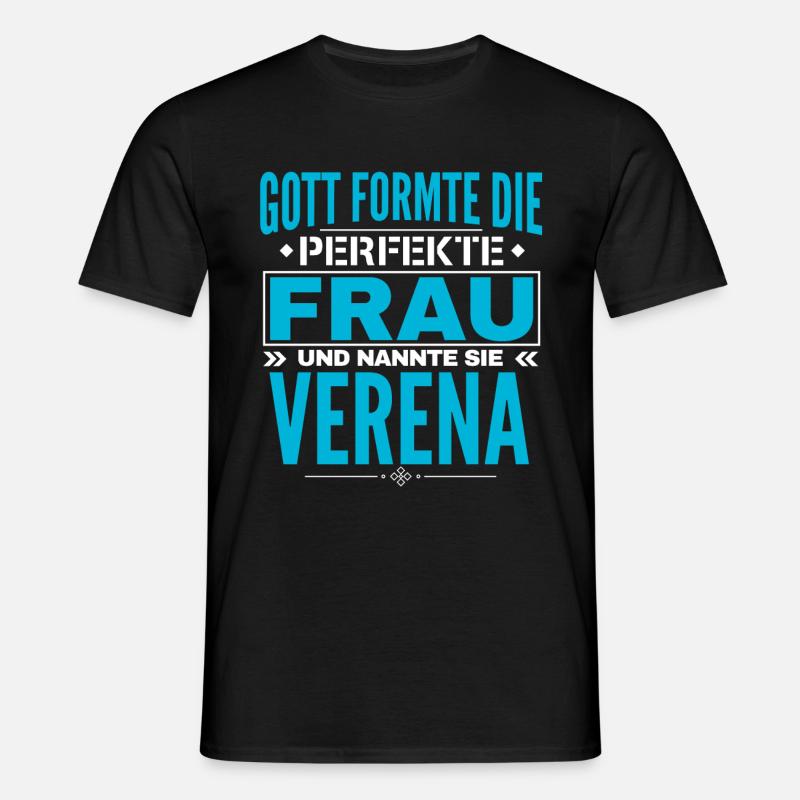 Verena Name Design - Männer T-Shirt - Schwarz