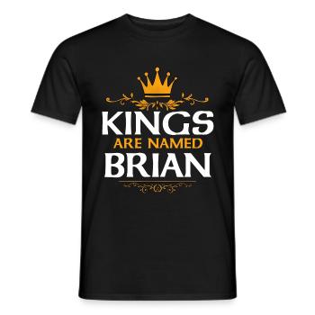 Brian - Männer T-Shirt - Schwarz - Vorne - AI Model Male 178 light (178cm)