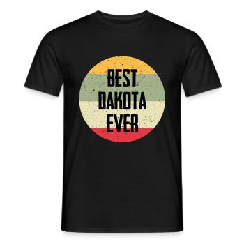 Le meilleur Dakota de tous les temps - T-shirt homme - noir - Devant - AI Model Male 178 light (178cm)