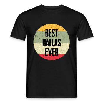 Best Dallas Ever - Men's T-Shirt - black - Front - AI Model Male 178 light (178cm)