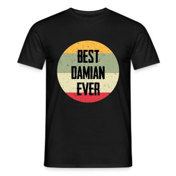 Le meilleur Damian de tous les temps - T-shirt homme - noir - Devant - AI Model Male 178 light (178cm)