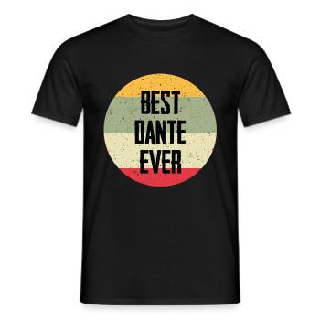 Best Dante Ever - Männer T-Shirt - Schwarz - Vorne - AI Model Male 178 light (178cm)