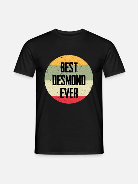 Best Desmond Ever - Men's T-Shirt - black