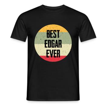 Le meilleur Edgar de tous les temps - T-shirt homme - noir - Devant - AI Model Male 178 light (178cm)