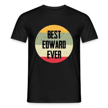 Best Edward Ever - Men's T-Shirt - black - Front - AI Model Male 178 light (178cm)
