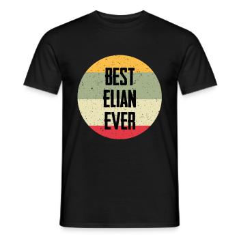 Le meilleur Elian de tous les temps - T-shirt homme - noir - Devant - AI Model Male 178 light (178cm)