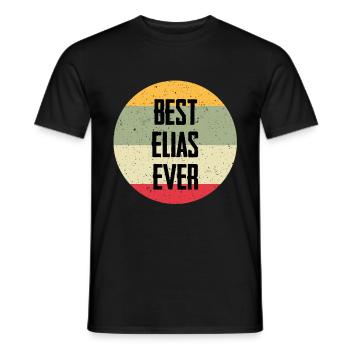 Best Elias Ever - Männer T-Shirt - Schwarz - Vorne - AI Model Male 178 light (178cm)