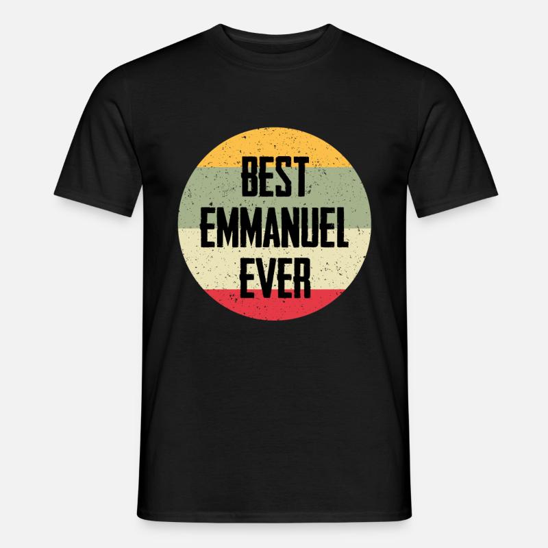 Best Emmanuel Ever - Männer T-Shirt - Schwarz