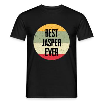 Best Jasper Ever - Männer T-Shirt - Schwarz - Vorne - AI Model Male 178 light (178cm)