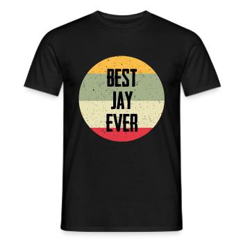 Best Jay Ever - Men's T-Shirt - black - Front - AI Model Male 178 light (178cm)