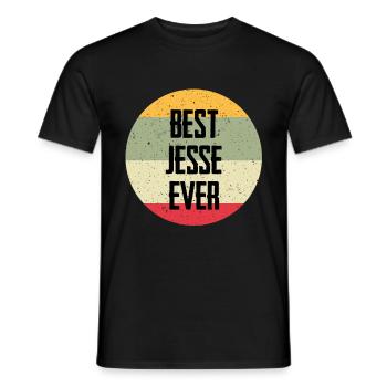 Best Jesse Ever - Männer T-Shirt - Schwarz - Vorne - AI Model Male 178 light (178cm)