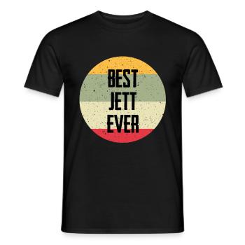 Best Jett Ever - Men's T-Shirt - black - Front - AI Model Male 178 light (178cm)