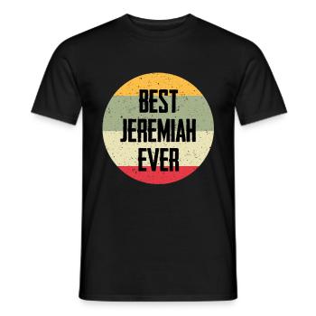 Le meilleur Jérémie de tous les temps - T-shirt homme - noir - Devant - AI Model Male 178 light (178cm)