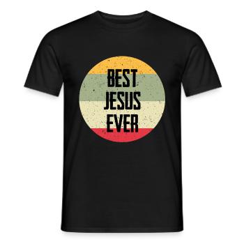 Le meilleur Jésus de tous les temps - T-shirt homme - noir - Devant - AI Model Male 178 light (178cm)