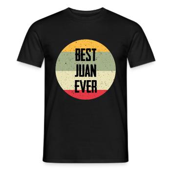Best Juan Ever - Men's T-Shirt - black - Front - AI Model Male 178 light (178cm)