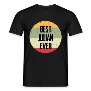 Best Julian Ever - Männer T-Shirt - Schwarz - Vorne - AI Model Male 178 light (178cm)