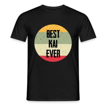 Best Kai Ever - Männer T-Shirt - Schwarz - Vorne - AI Model Male 178 light (178cm)