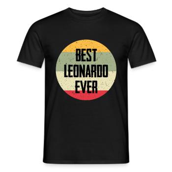 Best Leonardo Ever - Männer T-Shirt - Schwarz - Vorne - AI Model Male 178 light (178cm)