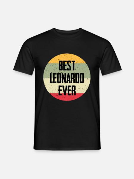 Best Leonardo Ever - Men's T-Shirt - black
