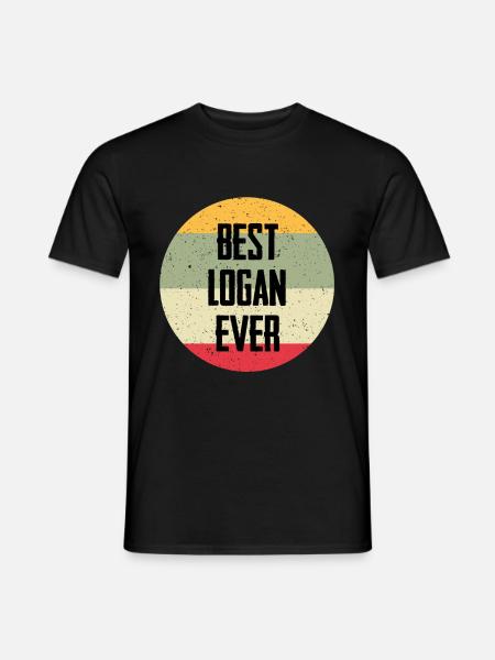 Best Logan Ever - Men's T-Shirt - black