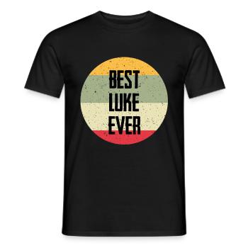 Best Luke Ever - Männer T-Shirt - Schwarz - Vorne - AI Model Male 178 light (178cm)