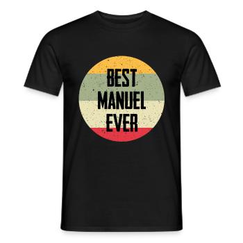 Best Manuel Ever - Men's T-Shirt - black - Front - AI Model Male 178 light (178cm)