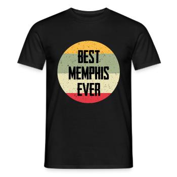 Best Memphis Ever - Männer T-Shirt - Schwarz - Vorne - AI Model Male 178 light (178cm)