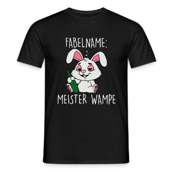 Fabelname Meister Wampe - Männer T-Shirt - Schwarz - Vorne - AI Model Male 178 light (178cm)